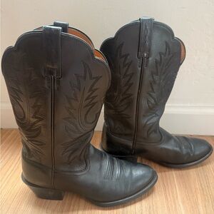 Ariat Women’s Black Leather Cowboy Western Boots